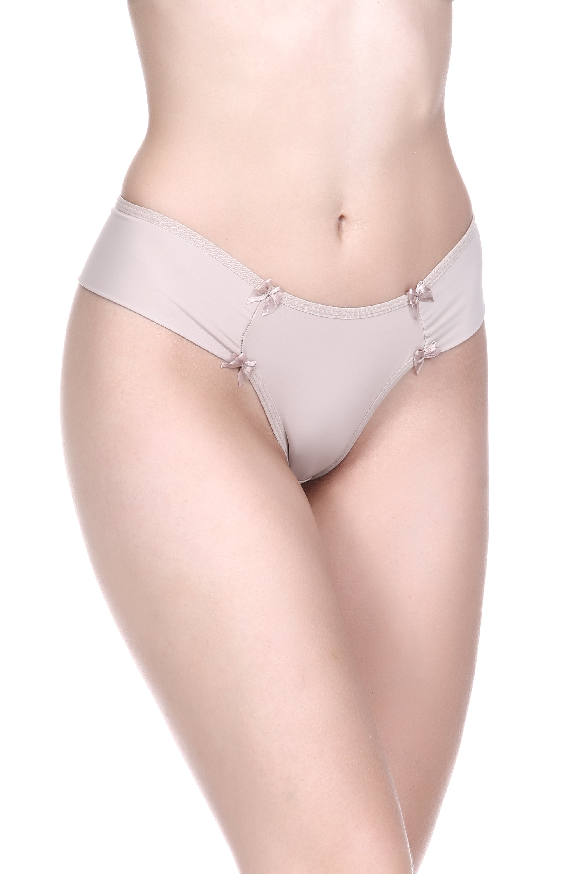 CALCINHA FIO DENTAL DUPLO MICRO - MARROM MOCIAN